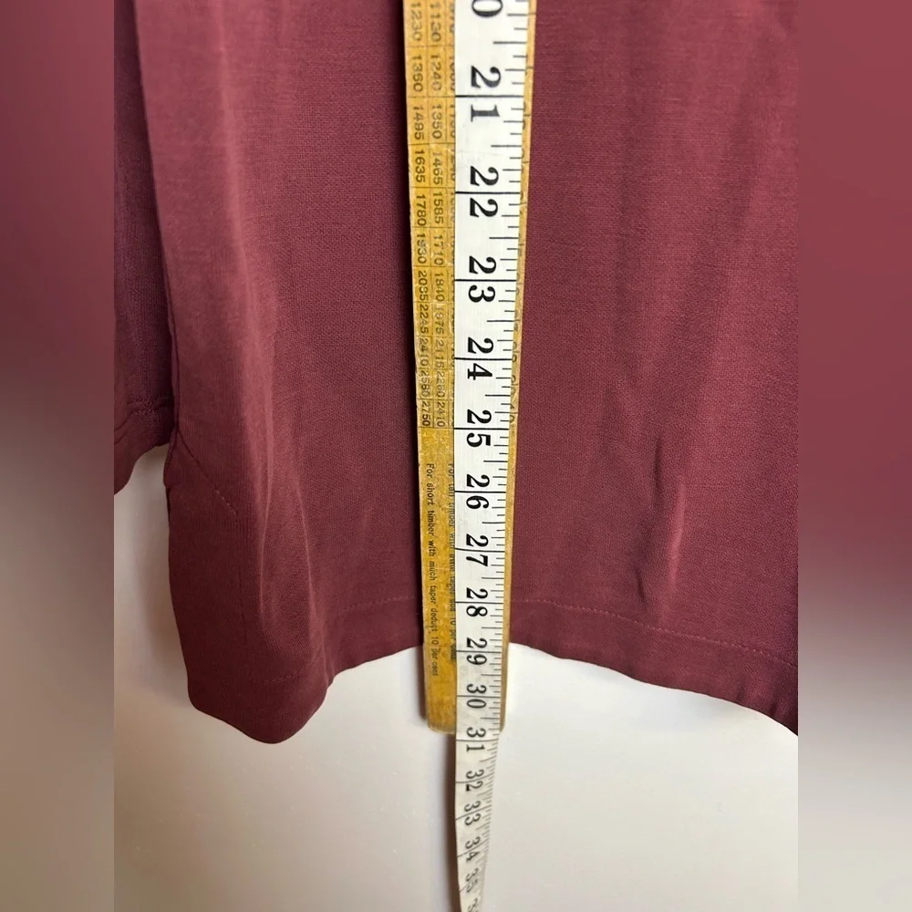 Soft‎ surroundings Burgundy outfit set Pants XS  Top S Old Money Comfortable